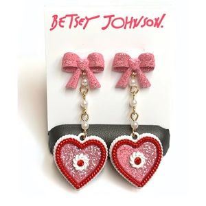 Betsey Johnson Pearls  Earrings
